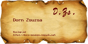 Dorn Zsuzsa névjegykártya